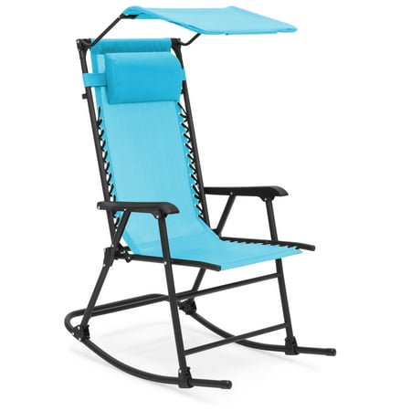 foldable recliner sunshade rocking canopy gravity zero patio choice chair light