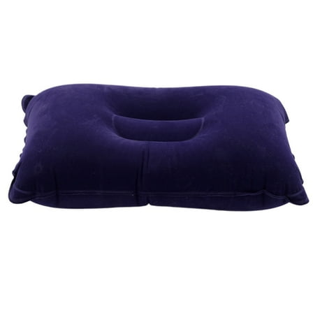 Milisten 4-Pack Dark Inflatable Neck Pillows Portable PVC Flocking Camping Travel Cushions