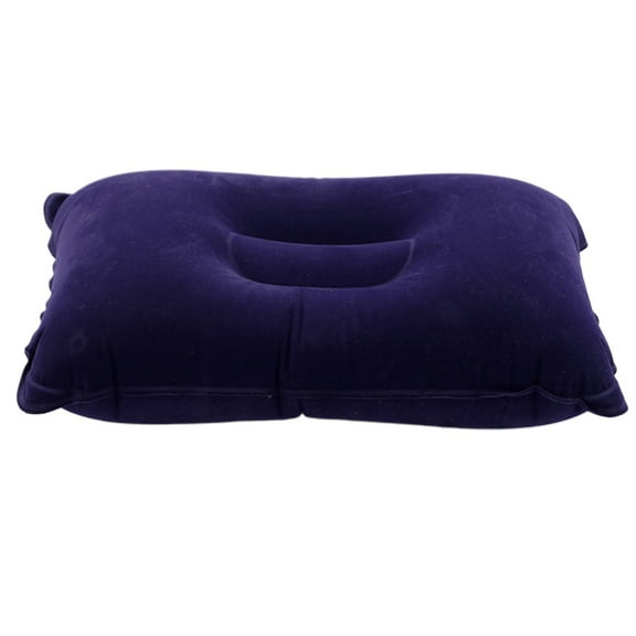 Milisten 4-Pack Dark Inflatable Neck Pillows Portable PVC Flocking Camping Travel Cushions