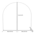 thumbnail image 6 of 6ft Wedding Archs Metal Large Backdrop Stand for Garden Arbor Wedding Birthday Party Baby Shower Decoration, White, 6 of 9