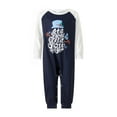 thumbnail image 5 of Family Matching Christmas Pajamas Letter Print Long Sleeve Tops Snowflake Snowman Loungewear, 5 of 6