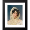 thumbnail image 2 of Eugen von Blaas 14x18 Black Modern Framed Museum Art Print Titled - Portrait of a Young Lady with a Veil, 2 of 5