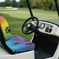 thumbnail image 4 of POLERO Breathable Universal Seat Covers for Ezgo Club Car Seats Golf Cart Rainbow Dog Paws Print Golf Front and Back Seat Cushion Cover Fit Like a Glove, 4 of 8