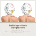 thumbnail image 2 of Kdxio Little Elephant Pattern Satin Bonnet Silk Bonnet Hair Bonnet for Sleeping Hair Bonnets for Women Curly Natural Hair, 2 of 6