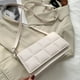 thumbnail image 4 of Bolso cuadrado pequeño de moda minimalista urbana, bolso bandolera de hombro Blanco, 4 of 5