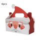 thumbnail image 1 of Herunwer Christmas Treat Boxes, Plaid Santa Elf Snowman Elk Gingerbread Xmas Cardboard Present Candy Cookie Boxes with Handles, Holiday Party Favor Supplies, 1 of 6