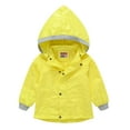 thumbnail image 2 of Odeerbi Boys Girls Winter Coat Baby Pure Color Autumn Children's Windbreaker Hat Detachable Cute Western Style, 2 of 9