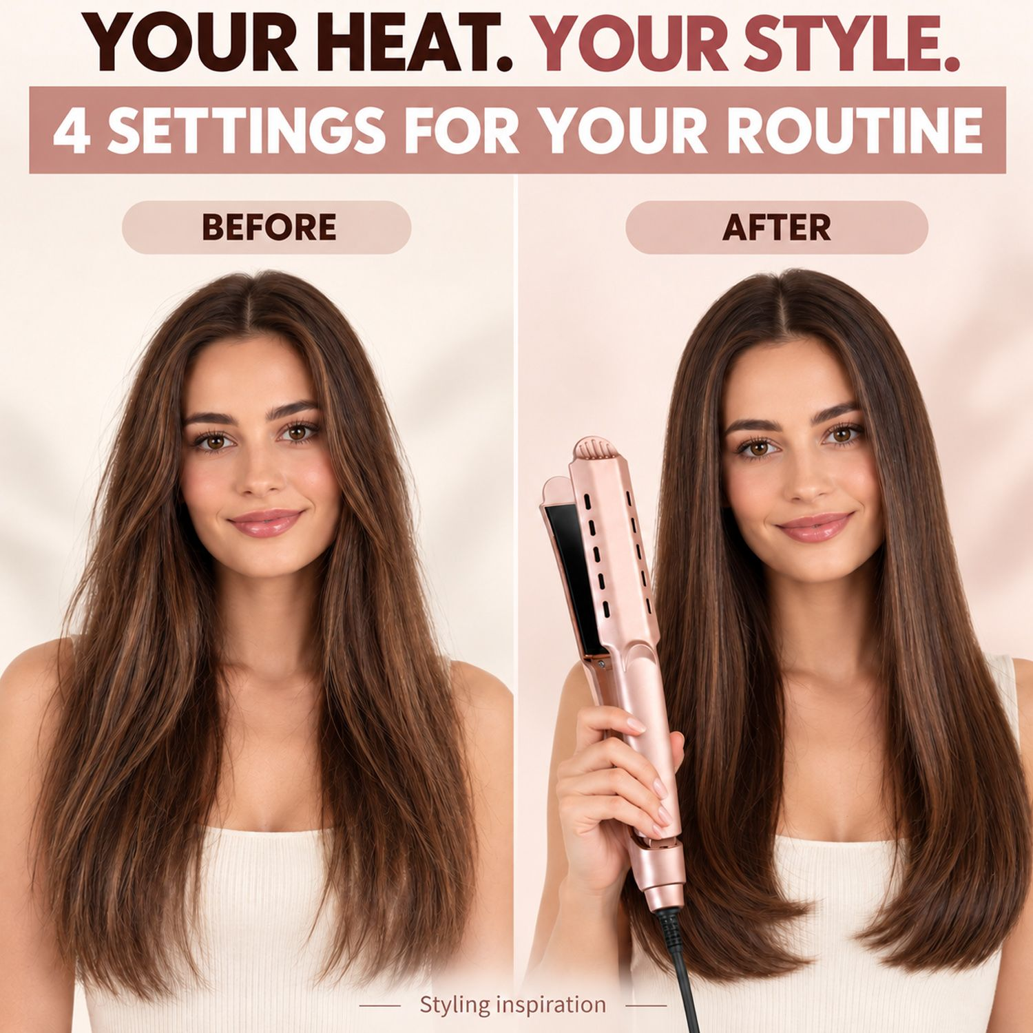 Suproot 2-in-1 Nano Ceramic Flat Iron Straightener photo 4