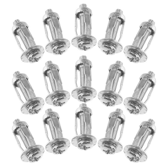 20pcs Petal Expansion Bolt For Car License X 20 Hollow Wall Anchors Rivet Screw Threaded Rivets Petal Shape Metal Nut