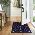 thumbnail image 2 of ODIKA 2'x3' Washable Doormat Horror Halloween Skull Spooky Witchy Vintage Witch Ghost Gothic Refined for Entryway, Kitchen, Laundry Room, Non-Slip, Low Pile, 2 of 7