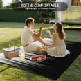 thumbnail image 4 of Black White Outdoor Rug for Patio/Deck/Porch, Non-Slip Large Area Rug 4 x 6 Ft, Modern Geometric Abstract Gradient Striped Indoor Outdoor Rugs Washable Area Rugs, Reversible Camping Rug Carpet Runner, 4 of 8