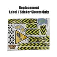 thumbnail image 6 of Replacement Parts for Hot Wheels Monster Trucks Wreckin' Raceway Playset - HGV12 ~ Replacement Label/Sticker Sheets, 6 of 6