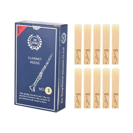 Normal Level G Clarinet Reeds Strength 2.0 for Beginners, 10pcs/ (Best Reed Size For Beginner Clarinet)
