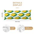 thumbnail image 3 of Fuzoiu Corn Cob Print Body Pillowcase 20x54 in,Long Pillow Case, Microfiber Body Pillow Cover, Soft and Breathable Pillowcase, 3 of 7