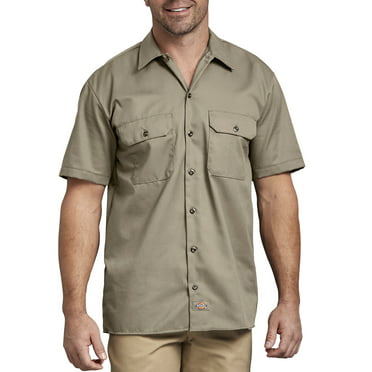 Dickies Men's Short Sleeve Twill Work Shirt - Walmart.com