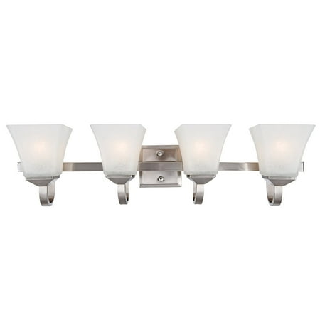 - Design House 514778 Torino 4-Light Vanity Light, Satin Nickel