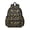 Excavator and Roadblock Black Pattern, variant on Excavator and Star Black Pattern Cute School Backpack with Padded Back and Adjustable Shoulder Straps 13.4"x11"x4.7"