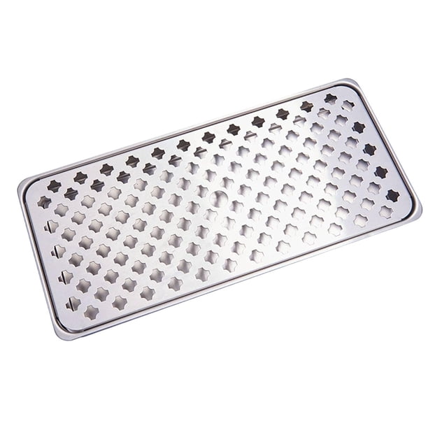 Bandeja de goteo para cerveza, bandeja de goteo para kegerator, juego de regalo de acero inoxidable altamente pulido S