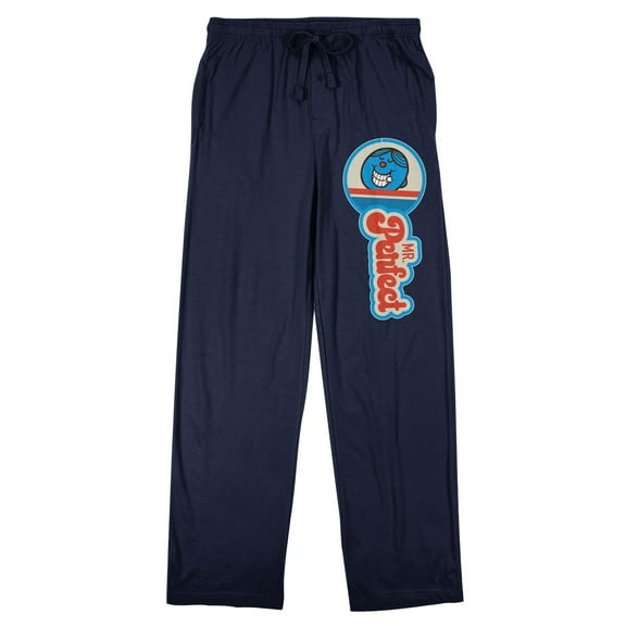Mr. Men And Little Miss Classic Mr. Perfect Men's Navy Sleep Pajama Pants-Large