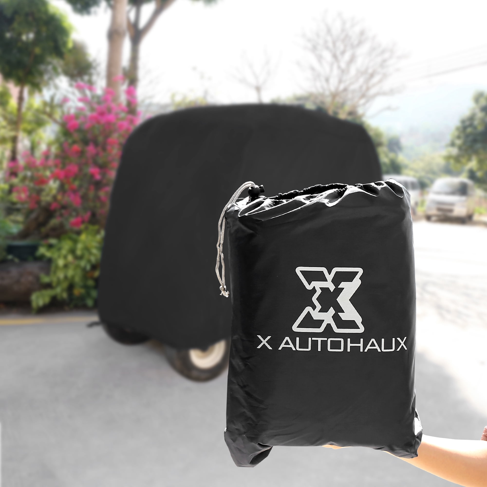 Unique Bargains Waterproof Dustproof Outdoor Golf Cart Protective Sun Rain Cover Black S
