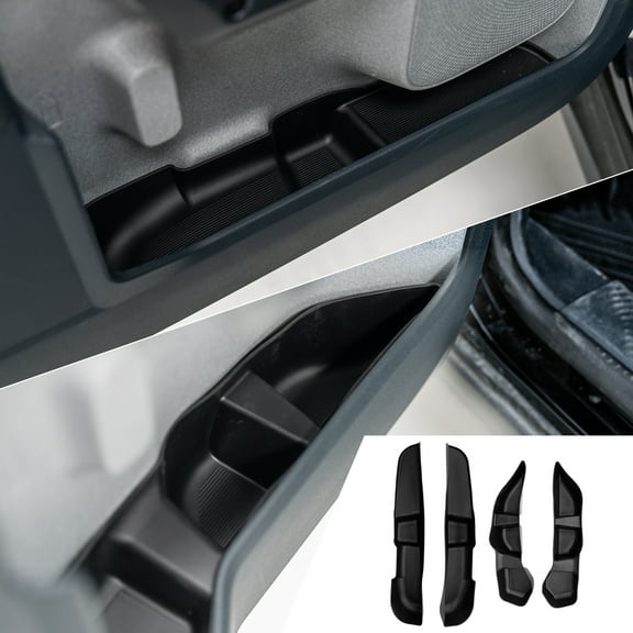 Door Side Storage Tray for 2022-2025 Ford Maverick Side Door Storage Box Car Side Organizer Phone Pocket Silicone Front & Rear 4PCS Maverick Accessories