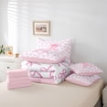 thumbnail image 6 of jejeloiu Cartoon Cute 7-Piece Bedding Comforter Set,Letter A Monogrammed King Bedding Sets For Girls Kids Reversible, 6 of 8