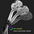 thumbnail image 3 of NETSENG Shower Head Holder Strong Adhesive 360 Degree Rotatable Adjustable Handheld Shower Wand Holder Wall Mount Bracket for Bathroom, 3 of 6