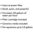 thumbnail image 6 of Vibrant Life Internal Power Aquarium Filter, for 1-1.5 Gallon Tanks, 6 of 9