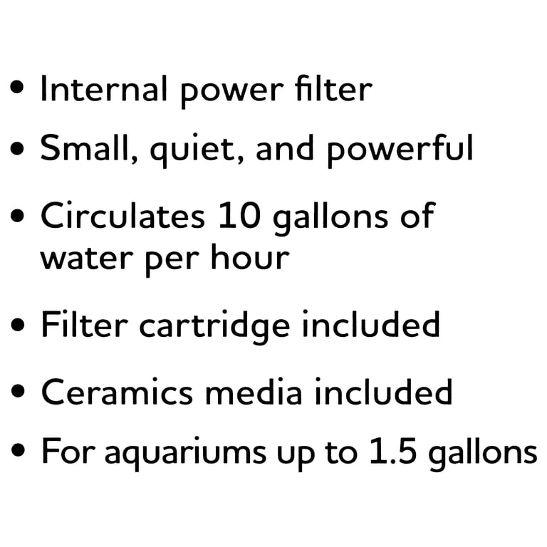 Internal Power Aquarium Filter for 1-1.5 Gallon Tanks photo 5
