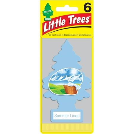 UPC 076171605740 product image for LITTLE TREES air freshener Summer Linen 6-Pack | upcitemdb.com