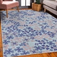 thumbnail image 3 of Flower Decorative Rug, Lilac Flowers Blossoms in Spring Romantic Meadow Happy Fun Countryside Print, Quality Carpet for Bedroom Dorm and Living Room, 6 Sizes, Pale Grey, by Ambesonne, 3 of 4