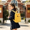 thumbnail image 2 of ibiyuan School Bag for Primary School for Ages 3rd 4th 5th 6th Corduroy Cartoon Animal Lightweight Pack Wide Shoulder Straps to Release Pressure, 2 of 6