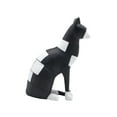 thumbnail image 4 of Estatua de gato para decoración del hogar, artesanía de resina, 14 x 7,2 x 19,3 cm. Decoración de habitación. Regalo único. negro, 4 of 9