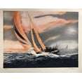 thumbnail image 4 of Paul Geygan "Sunset Sail" Signed Limited Edition Lithograph Art Generic, 4 of 4