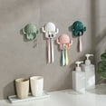 thumbnail image 2 of Adhesive Toothbrush Holder Cactus Appearance No Drilling Multifunction Toothbrush Organizer, 2 of 8