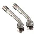 thumbnail image 1 of 2pcs Tyre Valve Extension Adaptor Motorcycle Car Tire Stem Extender 135 Degree, 1 of 4