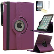 JYtrend Smart Case for iPad 5th / 6th Generation with Pencil Holder, Rotating Stand Magnetic Auto Wake Up/Sleep Cover