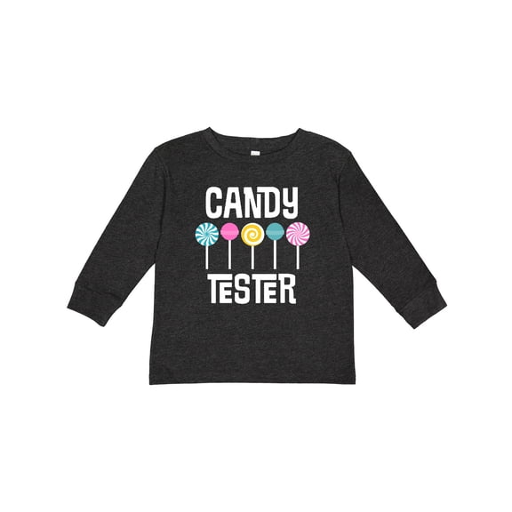 Inktastic Candy Tester Cute Sweets Boys or Girls Long Sleeve Toddler T-Shirt