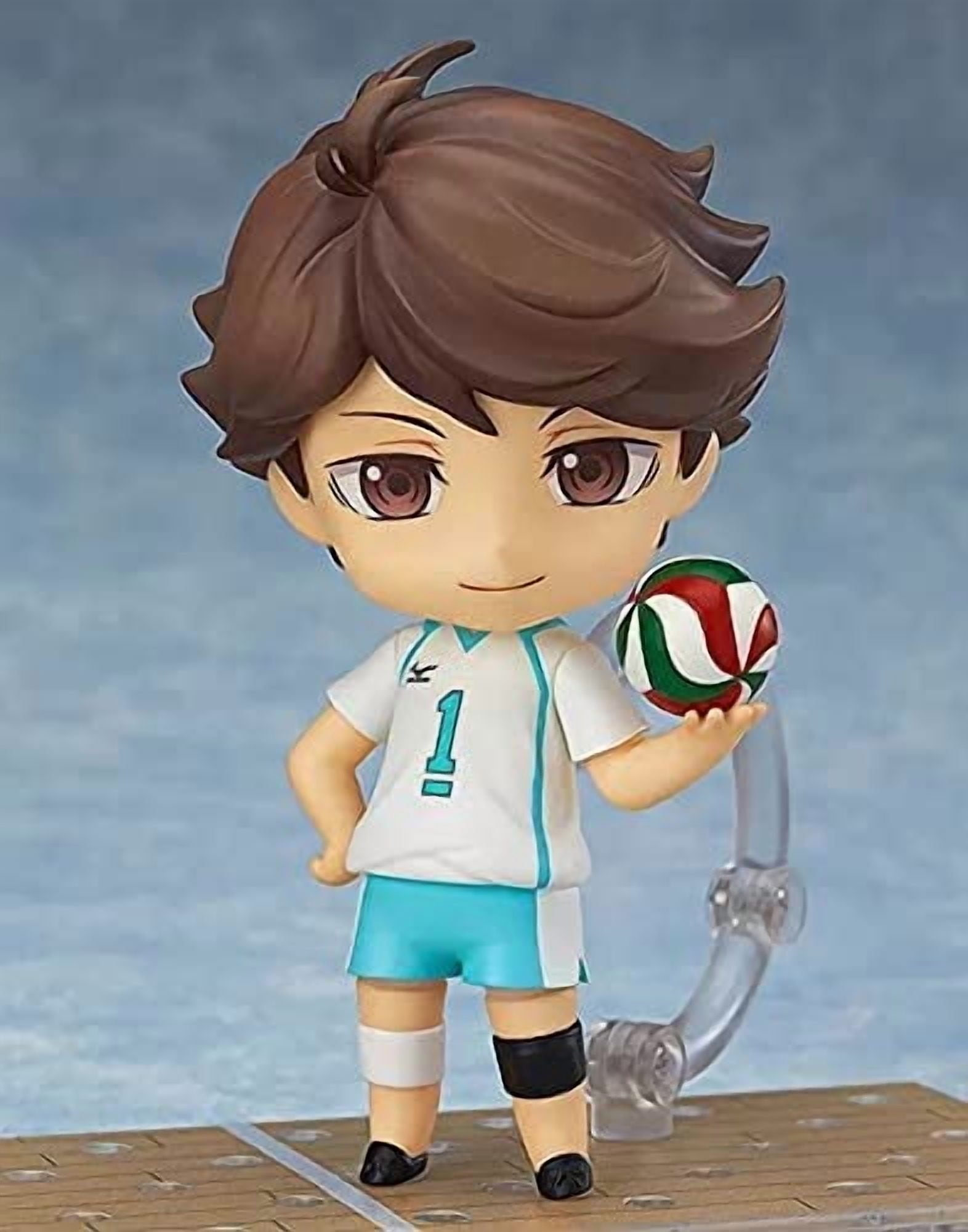 Dupurit Haikyu!! Chibi Anime Figures Oikawa Tooru Q Version Figurines with Body Accessories Ornaments Decora Craft Collectible