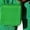 Green, variant on Women's 2 Piece Plisse Outfits Long Sleeve Button Down Shirt and High Waist Wide Leg Pants Set Pleated Lounge Set S-2XL
