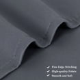 thumbnail image 3 of Unique Bargains Blackout Window Curtains Kitchen Panels Set of 2 Gray 52" x 18", 3 of 8