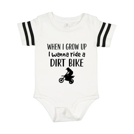 

Inktastic Motocross Dirt Biking Future Dirt Biker Gift Baby Boy or Baby Girl Bodysuit