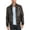 Black ( As Shown In The Image ), variant on Noora Mens Lambskin Shiny Black Leather Jacket, Stylish Biker Leather Jacket, Bomber Jacket With Ribbed Cuff YK085