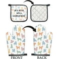 thumbnail image 6 of Golden Retriever Dog Oven Mitts and Pot Holders Sets, Golden Retriever Gifts Kitchen Accessories Sets, Colorful Golden Retriever Heat Resistant Oven Glove Potholders for Kitchen Baking, 6 of 6