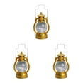 thumbnail image 1 of Guardoinrt Lantern LED Oil Lamp Table Porch Winery Cabin Light Golden 3Set, 1 of 6