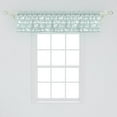 thumbnail image 2 of Ambesonne Swans Window Valance, Grunge Asymmetric Birds Swim, 54" X 12", Pale Seafoam and White, 2 of 3