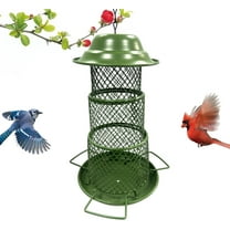 Squirrel Proof Bird Feeder for Outside Hanging, 3 Tier Retractable 360°Feeding Wild Bird Feeders