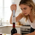 thumbnail image 3 of Ohmyroo Portable Needle Air Pressure Wine Opener Set Compact Bar Tool With Foil Cutter Vacuum Stopper And Pourer, 3 of 6