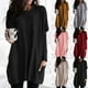 thumbnail image 4 of Tops tipo túnica de manga larga para mujer, informales, holgados, con bolsillos, cuello redondo, sudaderas Fridja ghj987+1130, 4 of 6