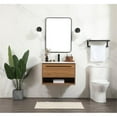 thumbnail image 6 of Elegant Decor Roman 30" Aluminum MDF Single Bathroom Vanity in Walnut Brown, 6 of 8